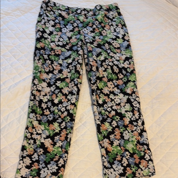Jules & Leopold Floral Print Jeggings - Black, Green, Blue, White, Pink size M - Picture 3 of 6